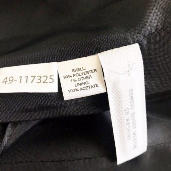 LOFT Pinstripe Black and white two button blazer size 4 - Picture 5 of 7